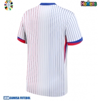 Camisa de Futebol França Equipamento Secundário Europeu 2024 Manga Curta